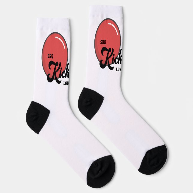 All Gender SRQ Kickball Crew Socks (Right)