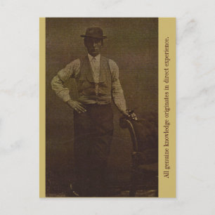 All Genuine Knowledge Originates in Direct... Postcard