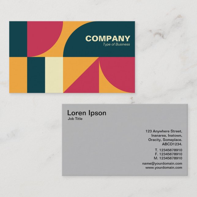 All Geometric v4 Business Card (Front/Back)