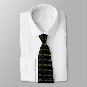 All Glory to Him (Tropical Text) Tie