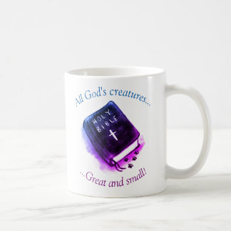 All God's Creatures, Bible And Paws Coffee Mug