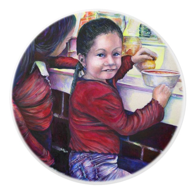 All Good Girls Get Ice Cream Ceramic Knob (Front)