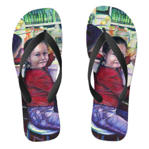 All Good Girls Get Ice Cream Flip Flops
