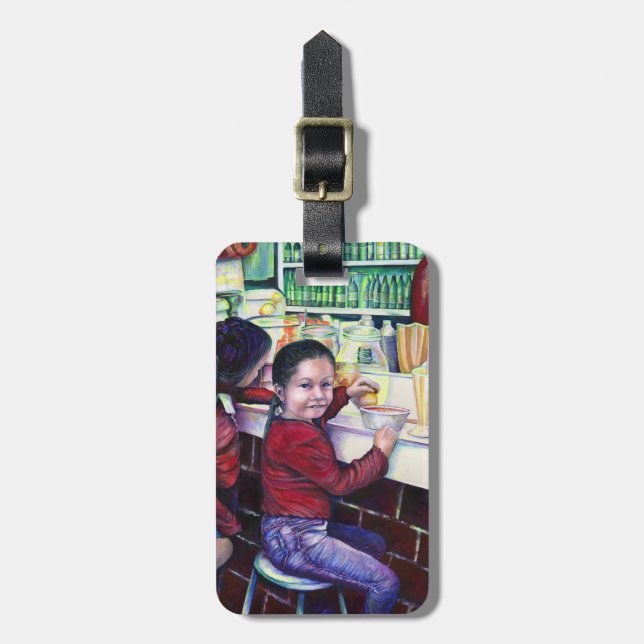All Good Girls get Ice Cream Luggage Tag (Front Vertical)
