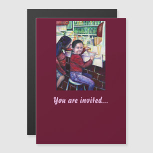 All Good Girls Get Ice Cream Magnetic Invitation