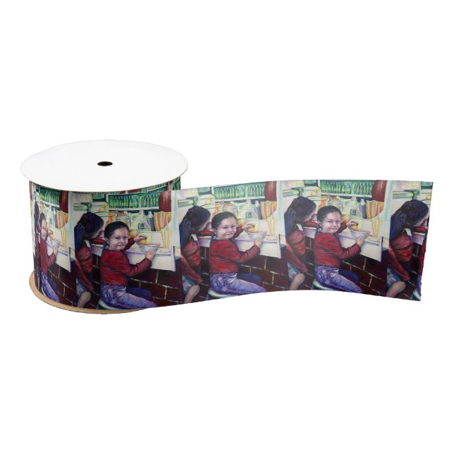 All Good Girls Get Ice Cream Satin Ribbon (Spool)