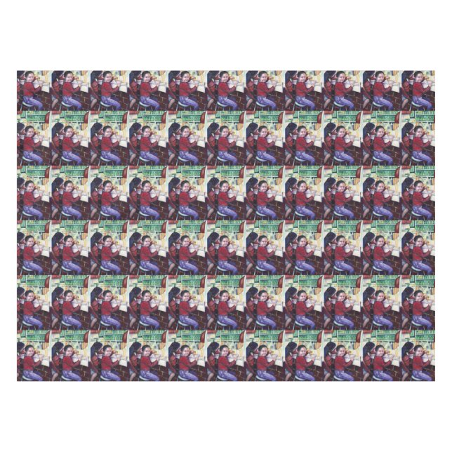 All Good Girls Get Ice Cream Tablecloth (Front (Horizontal))