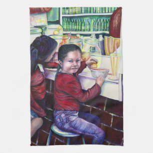 All Good Girls Gets Ice Cream Kitchen Towel