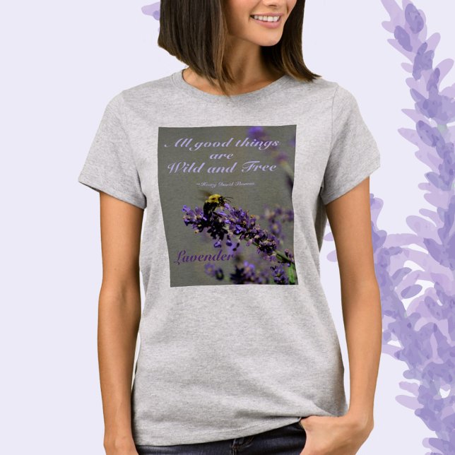 All Good Things Wild and Free Bumblebee Floral T-Shirt (Creator Uploaded)