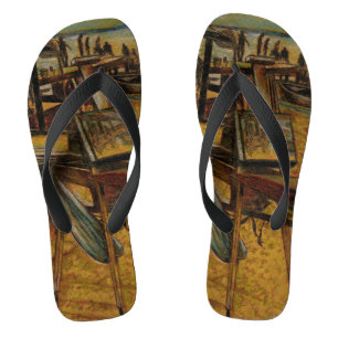 All Great Paintings Start with One Brush Stoke Flip Flops