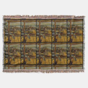 All Great Paintings Starts with One Brush Stoke Throw Blanket