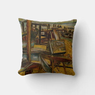 All Great Paintings Starts with One Brush Stoke Throw Pillow