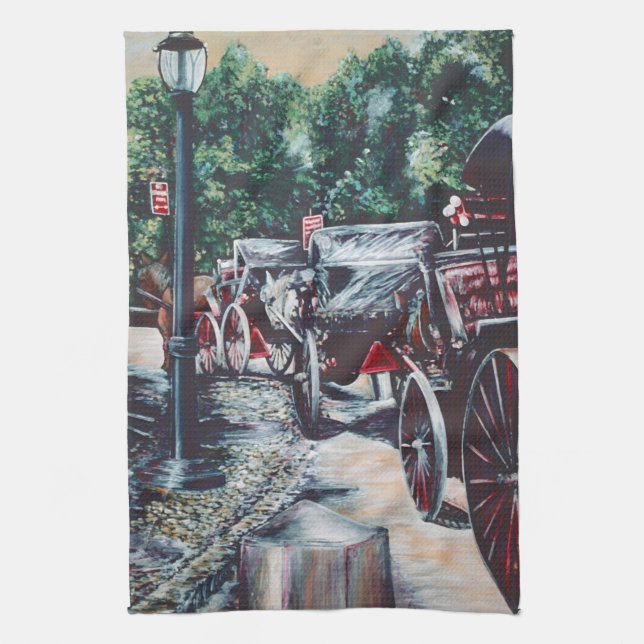 All Great Storms Announce themselves with a breeze Kitchen Towel (Vertical)