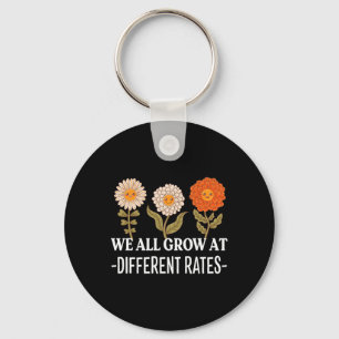 All Grow At Different Rates Back To School Teacher Keychain
