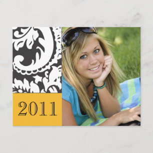 All Grown Up Graduation Invitation -golden yellow