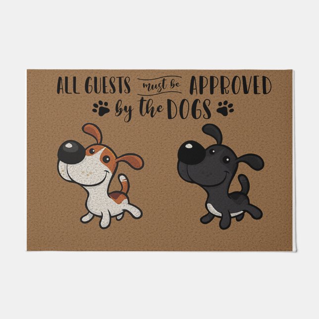 All Guests Must Be Approved By Dog, Lovely Doormat (Front)