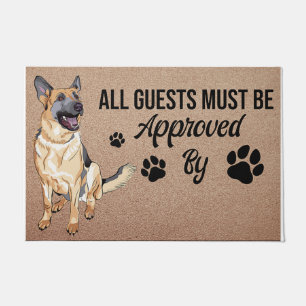 All Guests Must Be Approved By Dog Name Doormat