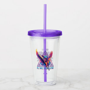 All Hail King Valkyrie Psychedelic Graphic Acrylic Tumbler