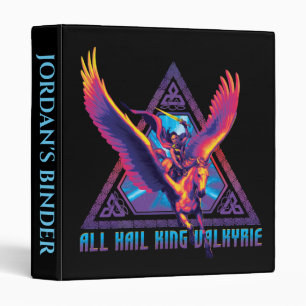 All Hail King Valkyrie Psychedelic Graphic Binder