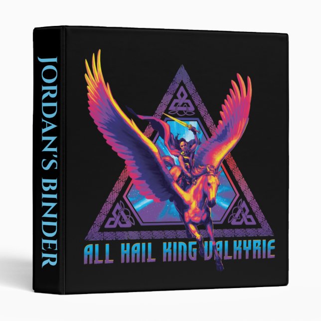 All Hail King Valkyrie Psychedelic Graphic Binder (Front/Spine)