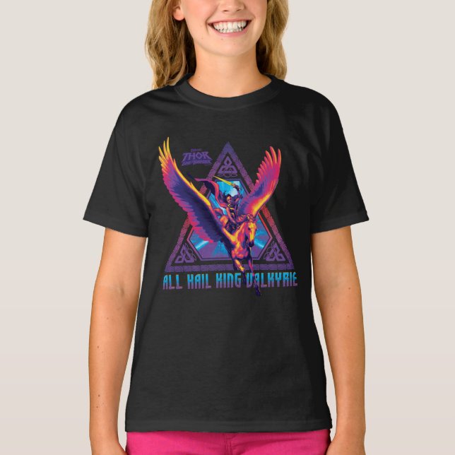 All Hail King Valkyrie Psychedelic Graphic T-Shirt (Front)
