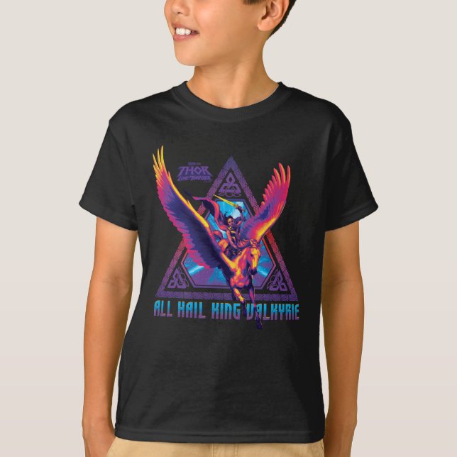 All Hail King Valkyrie Psychedelic Graphic T-Shirt (Front)