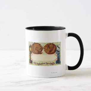 All Halloween GreetingsPumpkins Kissing Mug