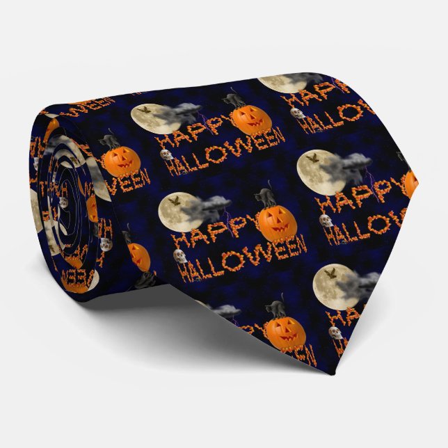 All Hallows Eve Tie (Rolled)