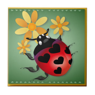 All Heart Ladybug Tiles 'n' Trivets