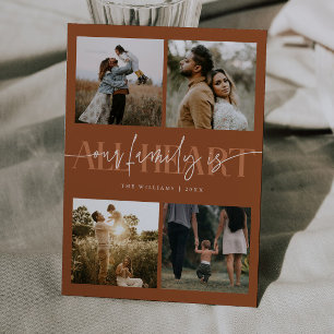 All Heart Terracotta Photo Valentines Day Holiday Card