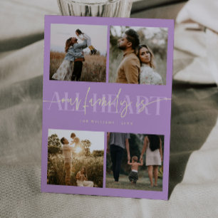 All Heart Wisteria Photo Valentines Day Holiday Card