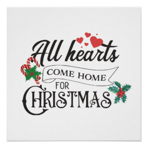 All hearts come home for Christmas Poster