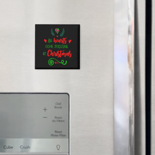 All Hearts Come Together At Christmas Holiday, ZSG Magnet