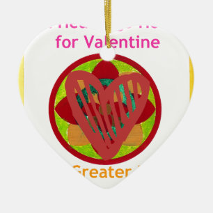 All Hearts Go Home for Valentine Art Print Ceramic Ornament