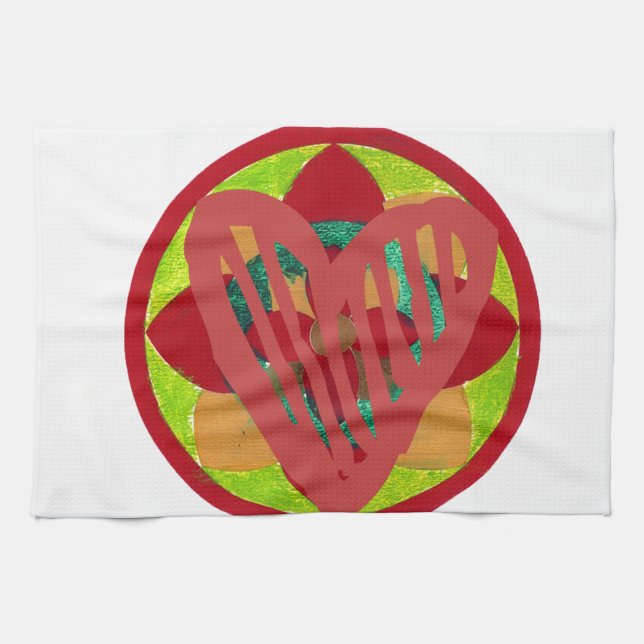 All Hearts Go Home for Valentine Art Print Kitchen Towel (Horizontal)