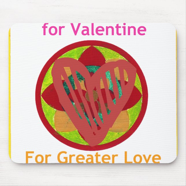 All Hearts Go Home for Valentine Art Print Mouse Pad (Front)