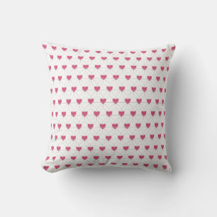 All Hearts Love Red Art Throw Pillow