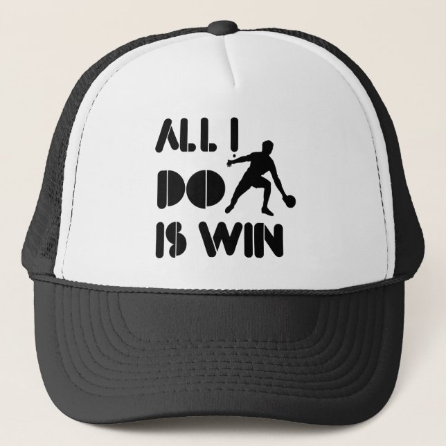 All I Do Is Win At Ping pong Trucker Hat (Front)