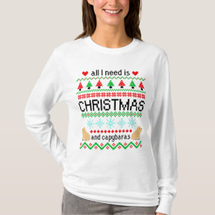 All I Need is Christmas and Capybaras Ugly Sweater