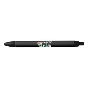 All I Need Is Coffee And My Dog, Funny Dog Owner L Black Ink Pen