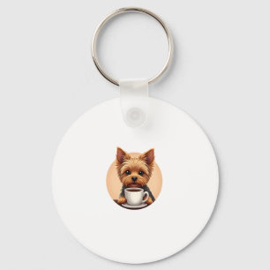 All I Need is Coffee and My Yorkie Keychain