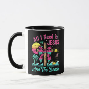 All I Need Is Jesus And The Beach Mug