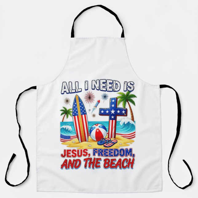 ALL I NEED IS JESUS APRON (Front)