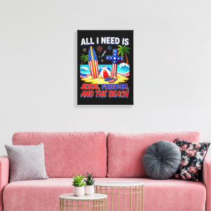 ALL I NEED IS JESUS CANVAS PRINT