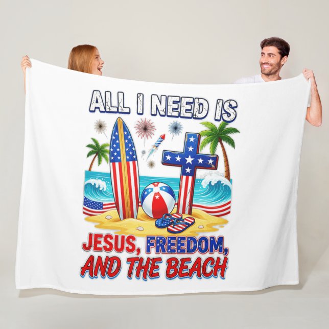 ALL I NEED IS JESUS FLEECE BLANKET (In Situ)