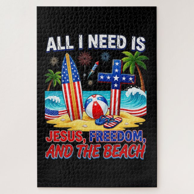ALL I NEED IS JESUS JIGSAW PUZZLE (Vertical)