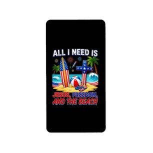 ALL I NEED IS JESUS LABEL