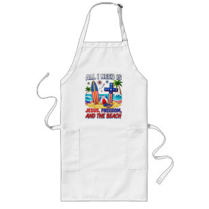ALL I NEED IS JESUS LONG APRON