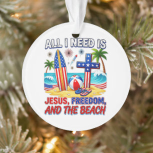 ALL I NEED IS JESUS ORNAMENT