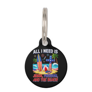 ALL I NEED IS JESUS PET TAG